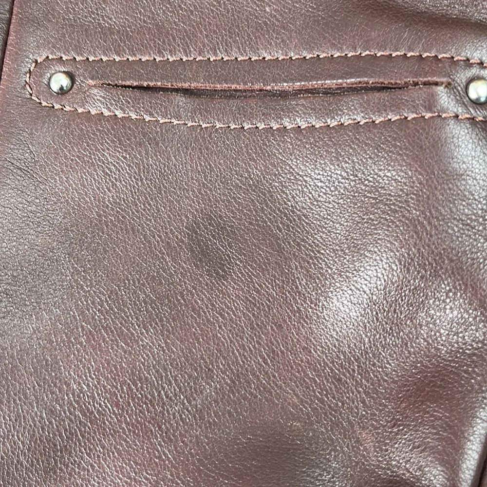 B. Makowski Braided Leather Crossbody Bag